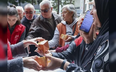 Mersin Büyükşehir Belediyesi Regaip Kandili’nde 13 İlçede 15 Bin Kandil Simidi Dağıttı