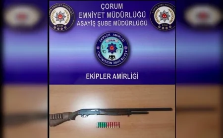 Çorum’da Geniş Çaplı Asayiş Uygulaması: Silah ve Uyuşturucu Ele Geçirildi, Aranan 9 Kişi Yakalandı