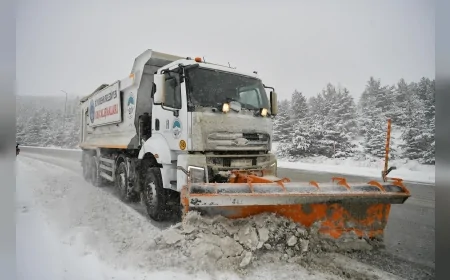 Kayseri Büyükşehir Belediyesi Karla Mücadelede 156 Araç ve 421 Personel ile Teyakkuzda