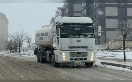 Elazığ’da Kar Yağışı Don ve Buzlanmaya Döndü Belediye Ekipleri Kent Genelinde 7 24 Çalıştı