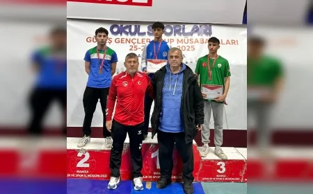 Okul Sporları Güreş Gençler A Grup Müsabakaları Manisa’da Tamamlandı Türkiye Şampiyonası Bileti Sahiplerini Buldu