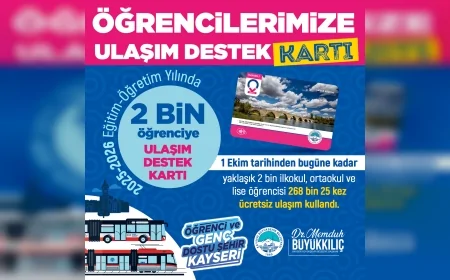 Kayseri Büyükşehir Belediye Başkanı Dr. Memduh Büyükkılıç: “Ulaşım Kartı Desteğiyle Yaklaşık 2 Bin Öğrenciye Ücretsiz Ulaşım Sağlanıyor”