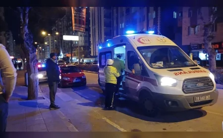 Çorum Bahçelievler Mahallesi’nde Motokurye Yayaya Çarpıp Kaçtı Polis Sürücünün Peşinde