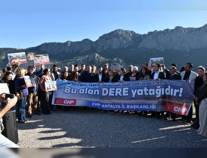 CHP Antalya İl Başkanı Nail Kamacı: “Konyaaltı Çakırlar’da dere yatağına mahalle kurmak istiyorlar”