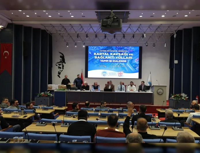 Kayseri Büyükşehir Belediyesi Kartal Kavşağı ve Bağlantı Yolları Projesi’nde Yapım İhalesini Tamamladı