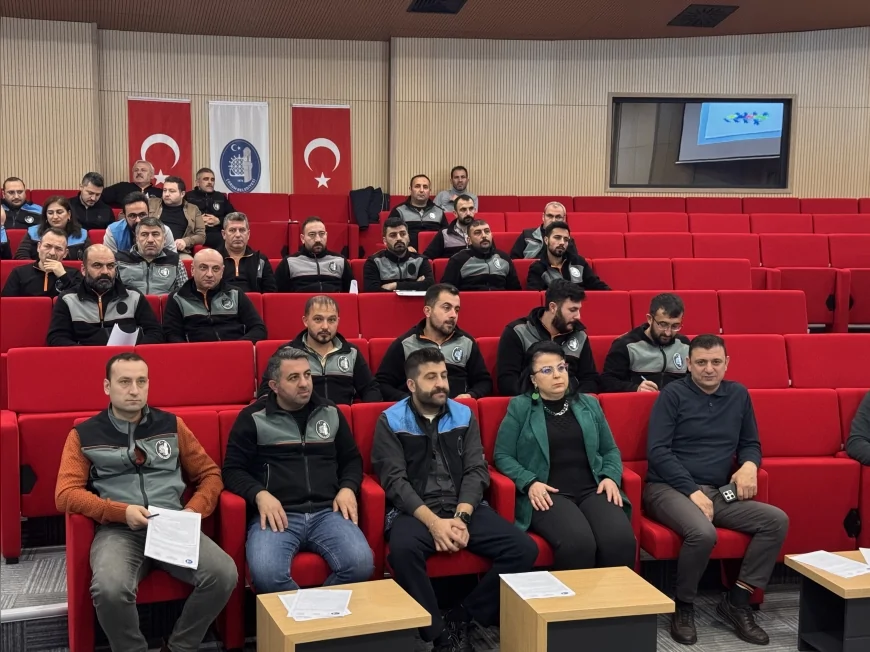 Çorum Belediyesi Personeline İş Güvenliği ve Yüksekte Çalışma Eğitimi Verildi