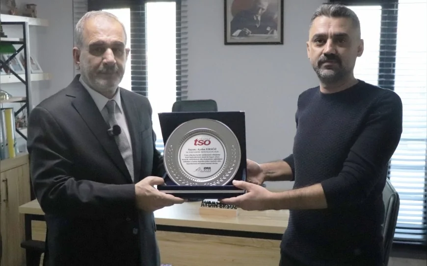 Elazığ TSO Başkanı İdris Alan’ın Aydın Ersöz’e Ziyaretinde Taahhüt Sektörü ve Şehrin Ekonomisi Üzerine İş Birliği Mesajları Verildi