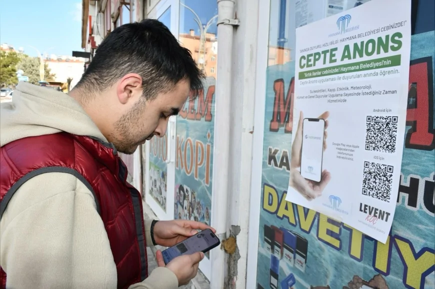 Haymana Belediyesi Dijitalleşme Hamlesiyle “Cepte Anons” Uygulamasını Kullanıma Açtı ve Gürültüsüz İletişim Dönemi Başlattı