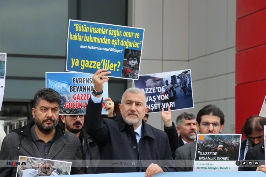 Ankara BM Türkiye Ofisi Önünde “İnsan Hakları Perspektifinde Derin Kırılma: Gazze” Çağrısı Dünya İnsan Hakları Günü’nde Yükseldi