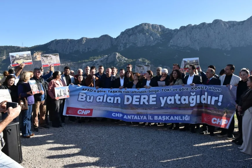 CHP Antalya İl Başkanı Nail Kamacı: “Konyaaltı Çakırlar’da dere yatağına mahalle kurmak istiyorlar”