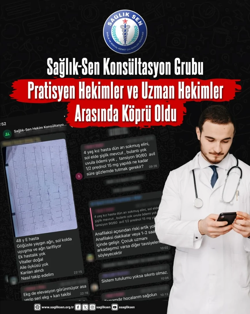Sağlık-Sen Hekim Komisyonu Tarafından Kurulan Konsültasyon Grubu Pratisyen ve Uzman Hekimleri Buluşturdu