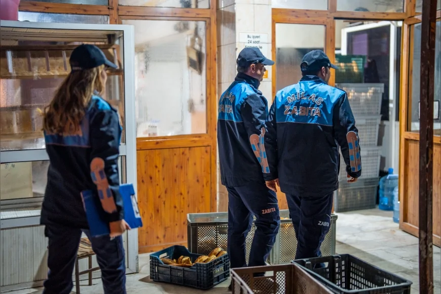 Milas’ta Zabıta Ekipleri Günün İlk Işıklarıyla Unlu Mamul ve Fırınlarda Ayrıntılı Denetim Gerçekleştirdi