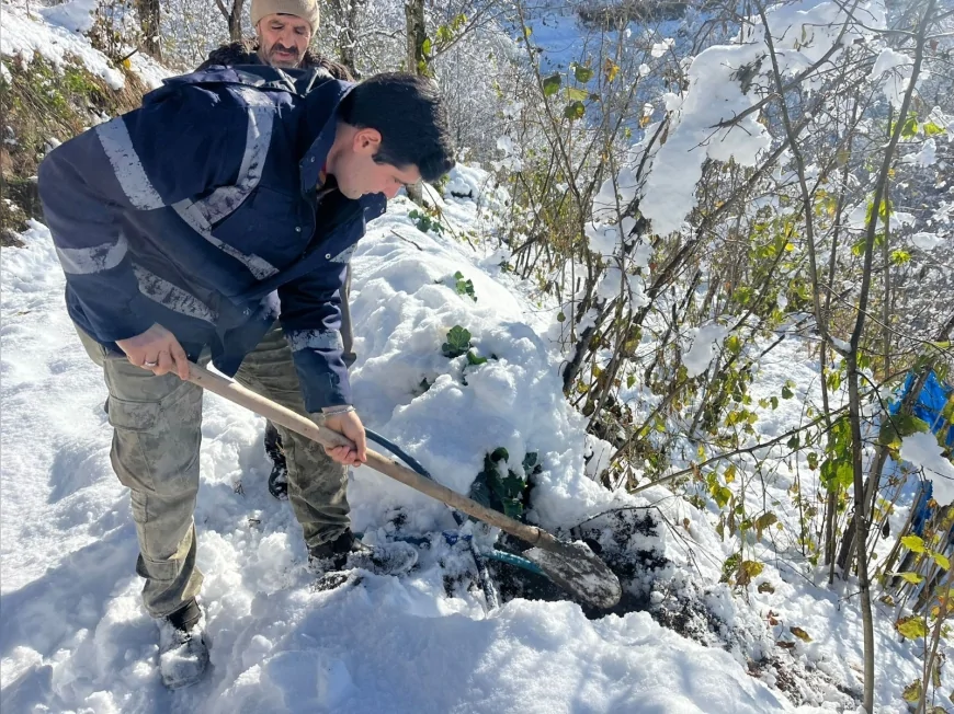 Ordu’da Dondurucu Soğuk Su Hatlarını Vurdu: OSKİ Donan Hatlara Anında Müdahale Etti