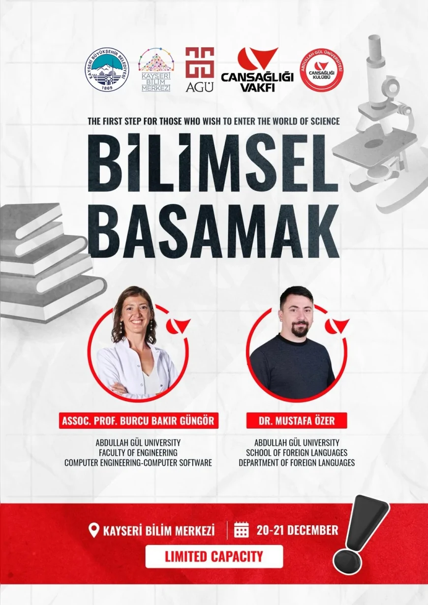 Kayseri Bilim Merkezi’nde “Bilimsel Basamak Eğitimi” Başlıyor Sağlık Alanında Akademik Yetkinlik Hedefleniyor