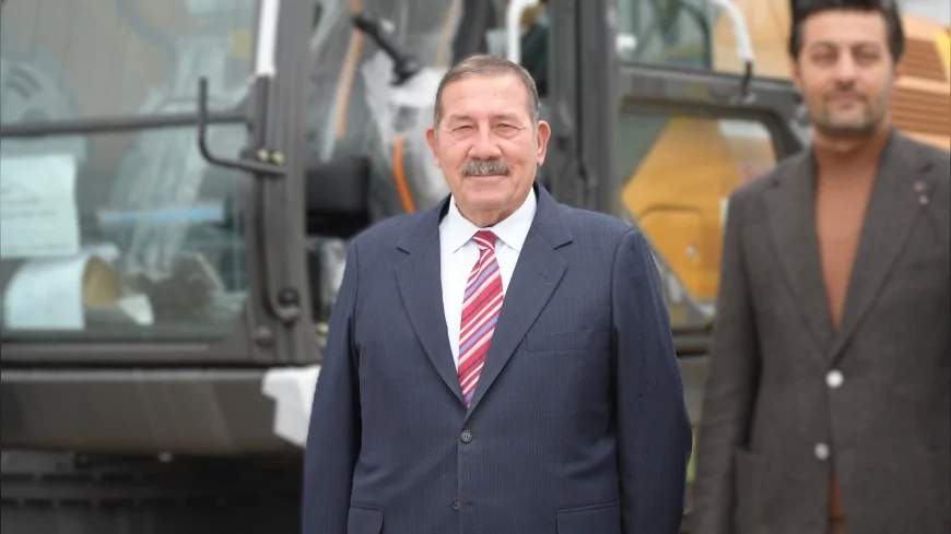 Milas Belediyesi Araç Filosuna Türkiye Belediyeler Birliği Hibesi Paletli Ekskavatör Katıldı