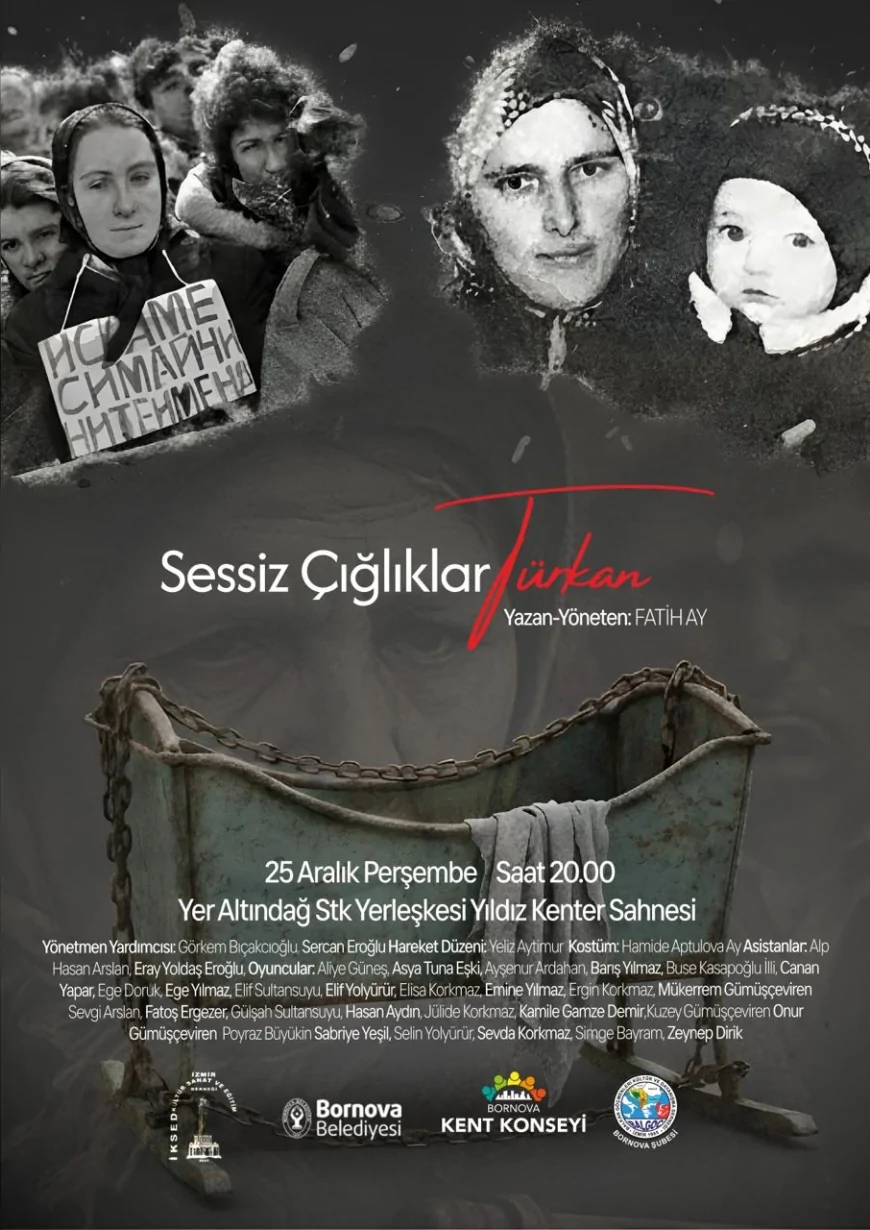 “Sessiz Çığlıklar Türkan” Oyunu Bornova’da Sahnelenecek: Türkan Bebek Ölümünün 41. Yılında Anılacak