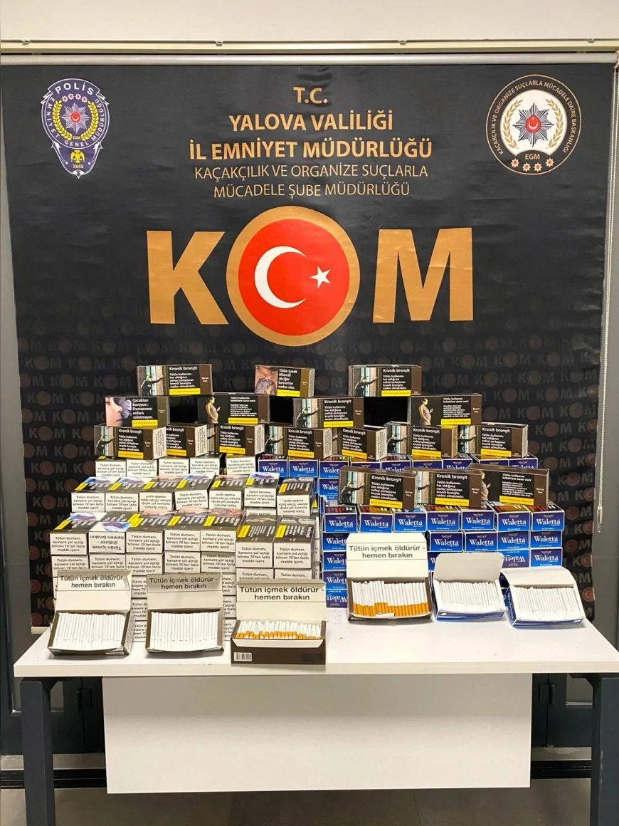 Yalova Emniyet Müdürlüğü: “Yalova’da Kayıt Dışı Suça Geçit Yok” Operasyonlarda Tonlarca Kaçak Tütün Ele Geçirildi