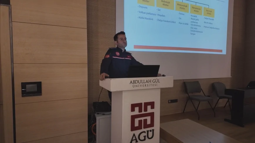 Kayseri Büyükşehir Belediyesi’nden AGÜ’de Afet Farkındalık ve Yangın Eğitimi Programı