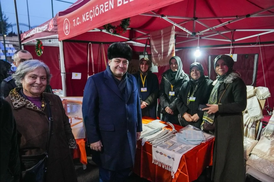 Keçiören Belediyesi Kadın Emeği Yeni Yıl Pazarı’nı Açtı: Fatih Stadı’nda Üretim ve Dayanışma Buluştu