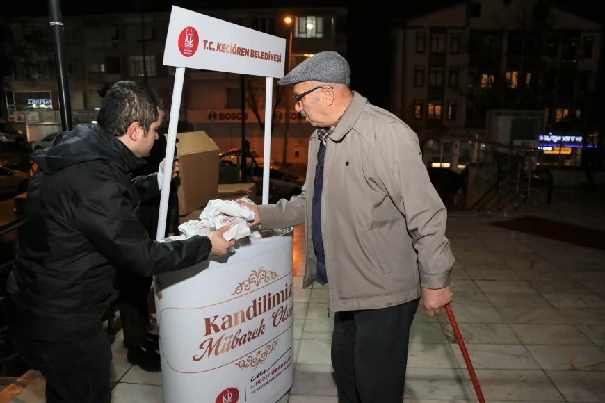 KEÇİÖREN BELEDİYE BAŞKANI DR MESUT ÖZARSLAN: “REGAİP KANDİLİ ÜLKEMİZE SAĞLIK BEREKET VE RAHMET GETİRSİN”