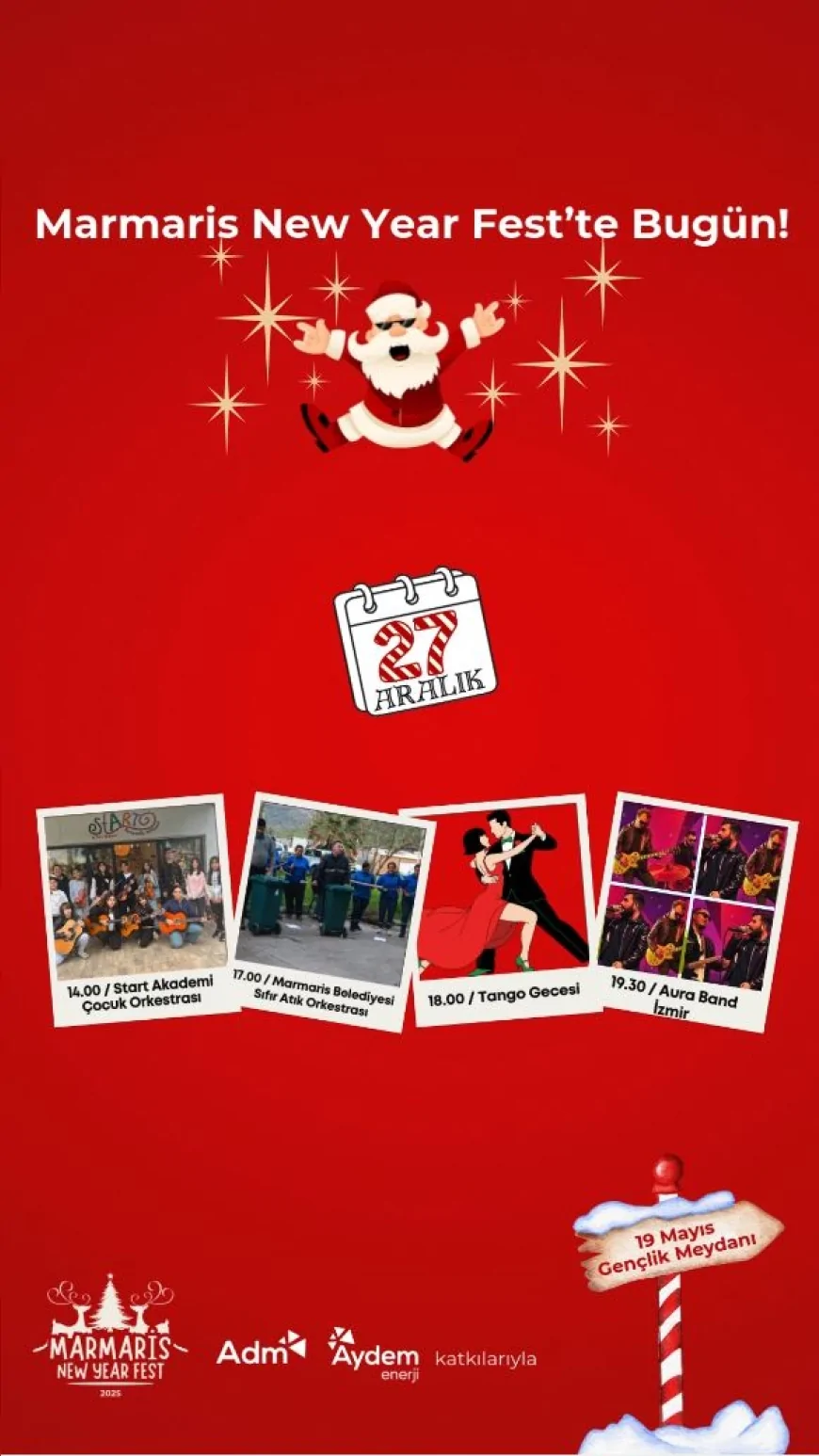 Marmaris Belediyesi Temizlik Emekçileri Sıfır Atık Orkestrası ile Yeni Yıl Festivali Sahnesine Çıkıyor