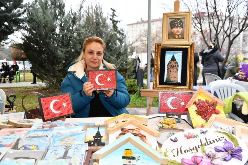 Mamak’ta Yeni Yıla Özel Kadın Eli El Emeği Pazarı Kuruldu Üreten Kadınlar Musiki Muallim Mektebi’nde Vatandaşlarla Buluştu