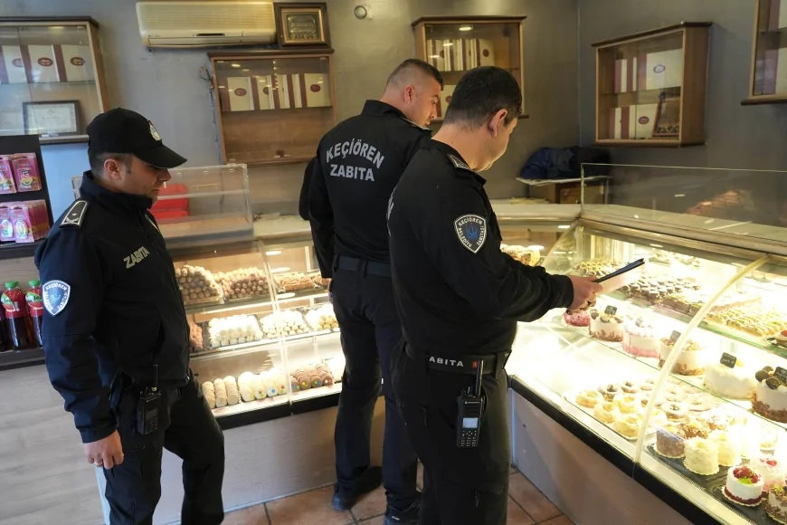 Keçiören’de Zabıta Ekipleri Halk Sağlığı İçin Sahada, Gıda İşletmelerine Yönelik Denetimler Sıklaştırıldı