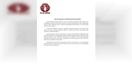 MAZLUMDER: “ABD’nin Venezuela’ya Müdahalesi Egemenlik İhlali ve Uluslararası Hukuka Aykırıdır”