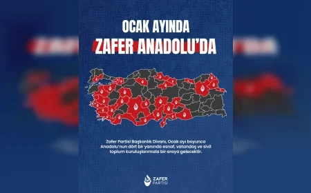 Zafer Partisi Ocak Ayında Anadolu Turunda Başkanlık Divanı Türkiye’yi Karış Karış Gezecek