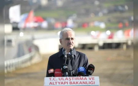 Ulaştırma ve Altyapı Bakanı Abdulkadir Uraloğlu: “Ankara-Samsun Arası Seyahat Süresi 2,5 Saate Düşecek”