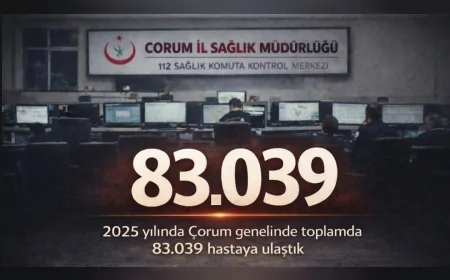 Çorum İl Sağlık Müdürlüğü: “2025 Yılında Evde Sağlık Hizmetleri Kapsamında 83 Bin 39 Hastaya Ulaşıldı”