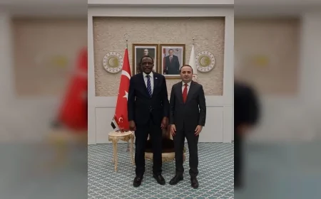 Ticaret Bakan Yardımcısı Mustafa Tuzcu Sudan Büyükelçisi Nadri Yousif Eltayeb’i Kabul Etti