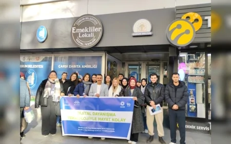 Hitit Üniversitesi “Dijital Dayanışma” Projesini Sahaya Taşıdı: Kuşaklararası Dijital Uçurumun Azaltılması Hedefleniyor