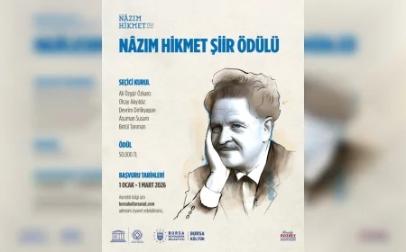 Bursa Büyükşehir Belediyesi Nâzım Hikmet Şiir Ödülü İçin Başvuruları Başlattı
