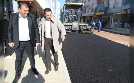 Seferihisar Belediyesi ile İzmir Büyükşehir Belediyesi Temel Cingöz Caddesi’nde Altyapı ve Asfalt Çalışmalarını Tamamladı