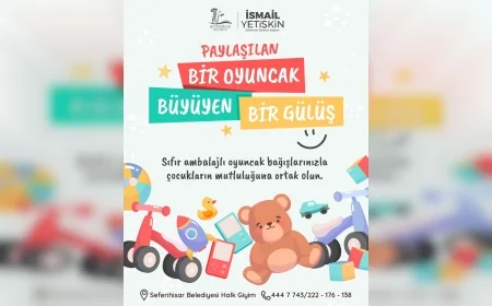 Seferihisar Belediyesi’nden Dayanışma Kampanyası: “Paylaşılan Bir Oyuncak, Büyüyen Bir Gülüş”