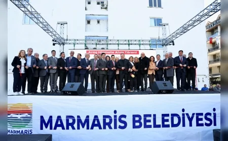 Marmaris Belediyesi’nden 170 Milyon TL’lik Yatırım Atağı: Yeni Hizmetler ve Araçlar Törenle Açıldı