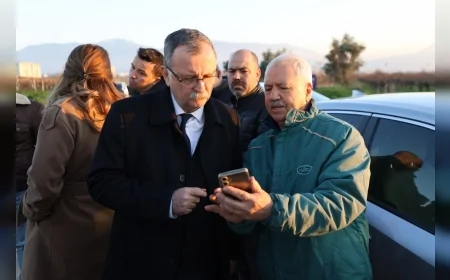 Yunusemre Belediye Başkanı Semih Balaban Muradiye’de Devam Eden Altyapı Çalışmalarını Yerinde İnceledi