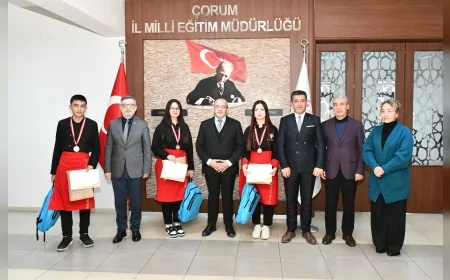 Çorum Hitit Turizm Mesleki ve Teknik Anadolu Lisesi Samsun’da Düzenlenen Yarışmada Karadeniz Bölge Birincisi Oldu