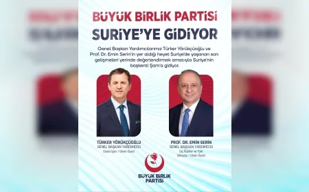 Büyük Birlik Partisi Suriye’ye Heyet Gönderiyor: “Türkmenlerin Durumu Yerinde İncelenecek”