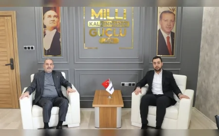 Elazığ Ticaret ve Sanayi Odası Başkanı İdris Alan’dan ASKON Elazığ Şube Başkanı Yavuz Akın’a Hayırlı Olsun Ziyareti