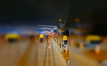 Ankara Büyükşehir Belediyesi AVM Önlerindeki Trafik Yoğunluğunu Azaltmak İçin Konya Yolu’nda Sahaya İndi