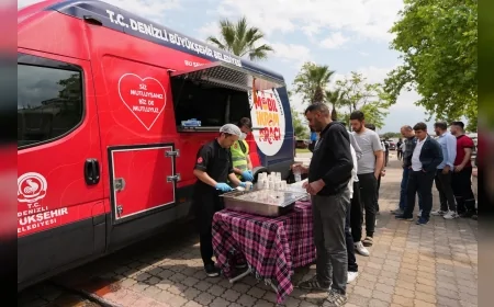 Denizli Büyükşehir Mobil İkram Araçları İlk Yılında 1 Milyon 177 Bin Kişiye Ulaştı