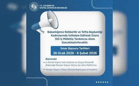 Çalışma ve Sosyal Güvenlik Bakanlığı 100 İş Müfettiş Yardımcısı Alımı İçin Başvuru Takvimini Açıkladı