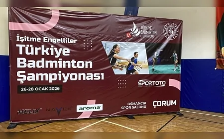 Türkiye İşitme Engelliler Badminton Şampiyonası 26–28 Ocak’ta Osmancık’ta düzenlenecek