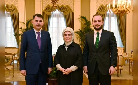Emine Erdoğan COP31 Başkanı Murat Kurum ve İklim Şampiyonu Samed Ağırbaş’ı kabul etti: “COP31 küresel iklim diplomasisinde dönüm noktası olacak”