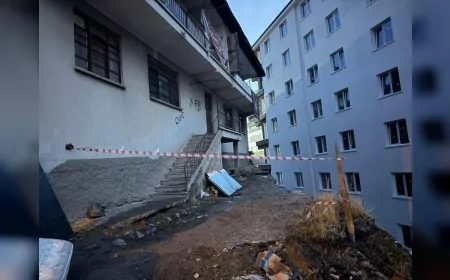 Ankara Altındağ’da CİMER’e Yapılan Acil Başvuru Sonrası Temeli Zedelenen Bina Boşaltıldı