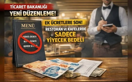 Ticaret Bakanlığı Fiyat Etiketi Yönetmeliğini Değiştirdi: Restoran ve Kafelerde Servis Kuver ve Masa Ücreti Alınamayacak