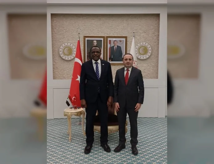 Ticaret Bakan Yardımcısı Mustafa Tuzcu Sudan Büyükelçisi Nadri Yousif Eltayeb’i Kabul Etti
