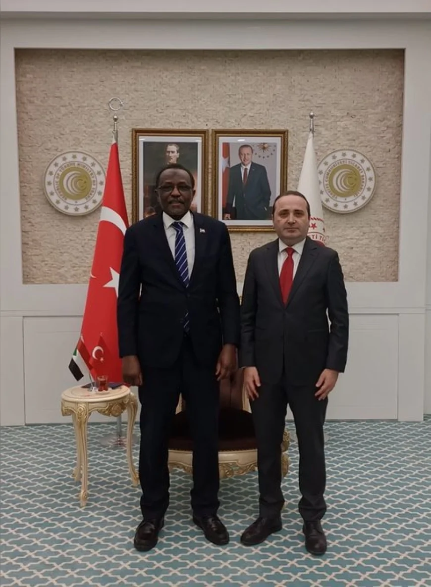 Ticaret Bakan Yardımcısı Mustafa Tuzcu Sudan Büyükelçisi Nadri Yousif Eltayeb’i Kabul Etti
